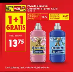 Biedronka Płyn do płukania Coccolino 51 prań oferta