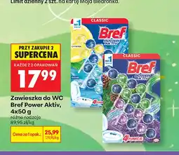 Biedronka Zawieszka do WC Bref Power Aktiv Cytryna Ocean 4-pak oferta