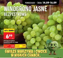 Biedronka Winogrona jasne bezpestkowe oferta