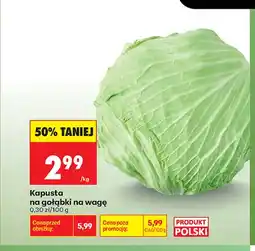 Biedronka Kapusta na gołąbki oferta