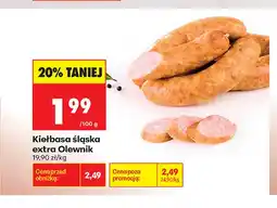 Biedronka Kiełbasa śląska extra Olewnik oferta