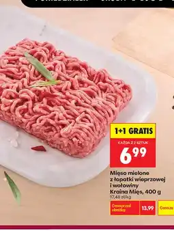 Biedronka Mięso mielone z łopatki wieprzowej i wołowiny Kraina Mięs oferta