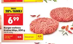 Biedronka Burger wołowy Kraina Mięs oferta