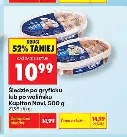Biedronka Śledzie po wolińsku Kapitan Navi oferta