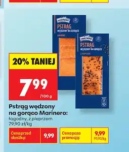 Biedronka Pstrąg wędzony na gorąco z pieprzem Marinero oferta