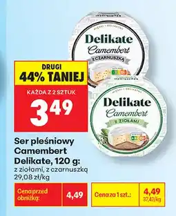 Biedronka Ser pleśniowy Camembert Delikate z ziołami oferta