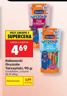 Biedronka Kabanoski Gryzzale z szynki Tarczyński oferta