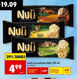 Biedronka Lody na patyku Nuii Salted Caramel & Australian Macadamia oferta