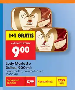Biedronka Lody Marletto Delice panna cotta oferta