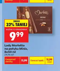 Biedronka Lody Marletto na patyku Minis 8-pak oferta