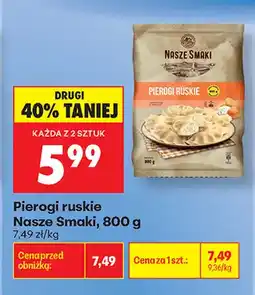 Biedronka Pierogi ruskie Nasze Smaki oferta