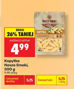 Biedronka Kopytka Nasze Smaki oferta
