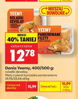 Biedronka Filety z piersi kurczaka panierowane Yeemy oferta