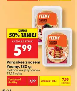 Biedronka Pancakes z sosem malinowym Yeemy oferta