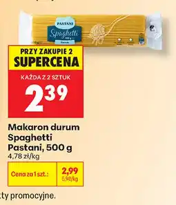 Biedronka Makaron durum Spaghetti Pastani oferta