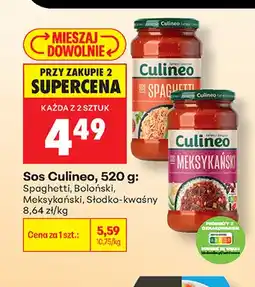 Biedronka Sos Culineo spaghetti oferta