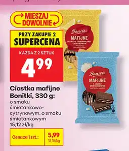 Biedronka Ciastka mafijne o smaku śmietankowym Bonitki oferta