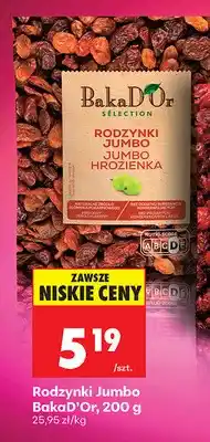 Biedronka Rodzynki Jumbo BakaD'Or oferta