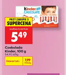 Biedronka Czekolada Kinder oferta