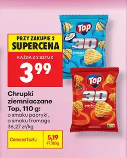 Biedronka Chrupki ziemniaczane Top o smaku fromage oferta
