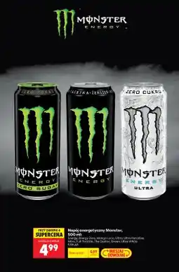 Biedronka Napój energetyczny Monster Energy oferta