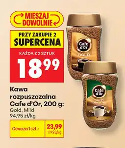 Biedronka Kawa rozpuszczalna Cafe d'Or Mild oferta