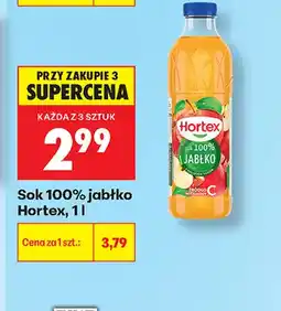 Biedronka Sok jabłko Hortex 100% oferta