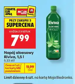 Biedronka Napój aloesowy Riviva oferta