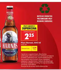 Biedronka Piwo Harnaś oferta