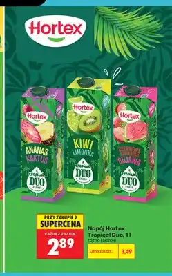 Biedronka Napój Hortex Tropical Duo kiwi limonka oferta