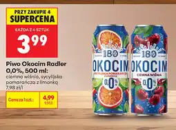Biedronka Piwo bezalkoholowe Okocim Radler ciemna wiśnia oferta