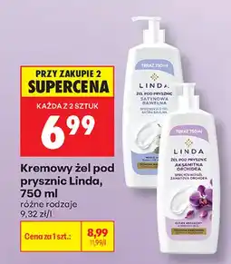 Biedronka Kremowy żel pod prysznic Linda oferta