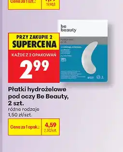 Biedronka Płatki hydrożelowe pod oczy Be Beauty oferta