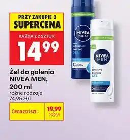 Biedronka Żel do golenia Nivea Men Hydrocare oferta