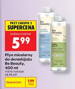 Biedronka Płyn micelarny do demakijażu Be Beauty Hydro Intense oferta
