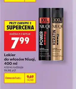 Biedronka Lakier do włosów Niuqi Power oferta