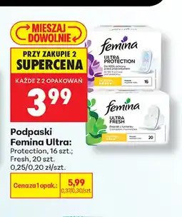 Biedronka Podpaski Femina Ultra Fresh oferta
