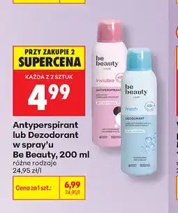 Biedronka Dezodorant w spray'u Be Beauty Fresh oferta