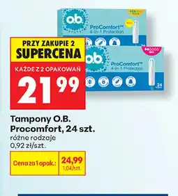 Biedronka Tampony O.B. Procomfort oferta