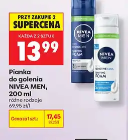 Biedronka Pianka do golenia Nivea Men Hydrocare oferta