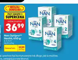 Biedronka Mleko modyfikowane Nan Optipro 2 Nestlé oferta
