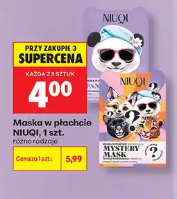 Biedronka Maska w płachcie Panda Niuqi oferta