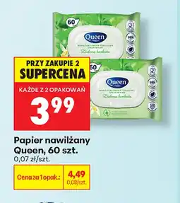 Biedronka Papier nawilżany Queen oferta