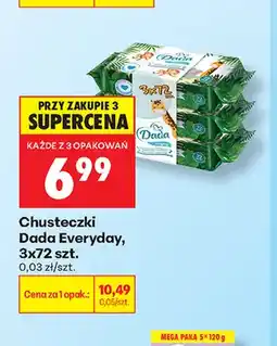 Biedronka Chusteczki Dada Everyday 3-pak 72 szt oferta