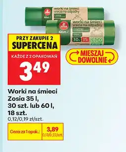 Biedronka Worki na śmieci Zosia oferta