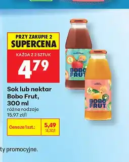 Biedronka Sok Bobo Frut oferta