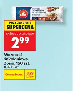 Biedronka Woreczki śniadaniowe Zosia oferta