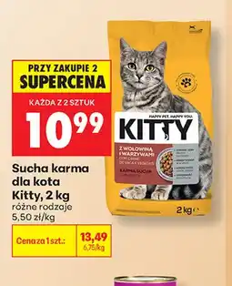 Biedronka Sucha karma dla kota Kitty oferta
