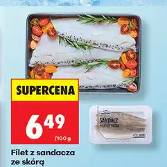 Biedronka Filet z sandacza ze skórą oferta