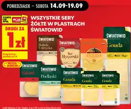 Biedronka Wszystkie sery żółte w plastrach Światowid oferta